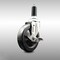 Service Caster 5 Inch 316SS Hard Rubber Swivel 1-3/8 Inch Expanding Stem Caster with Brake SCC SCC-SS316EX20S514-HRS-TLB-138 - alternate 1